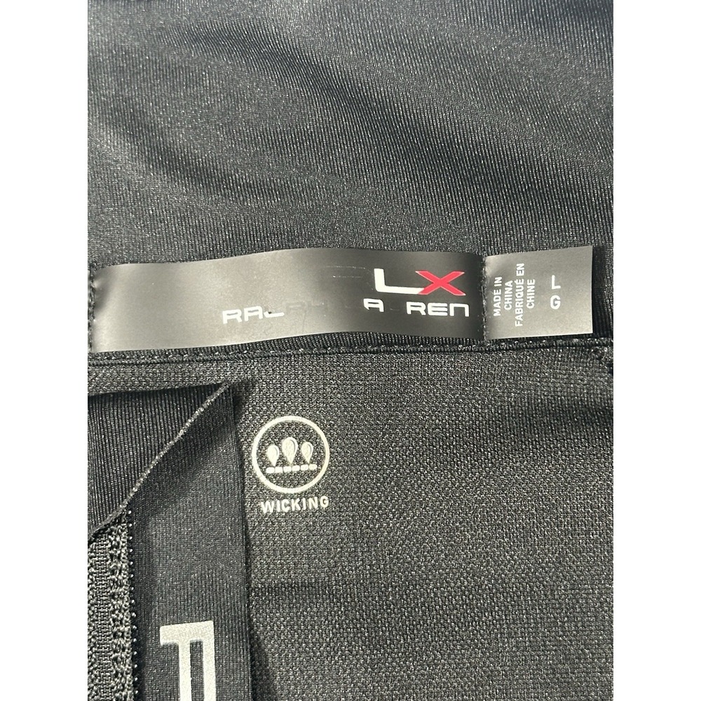 RLX Ralph Lauren Black Wicking 1/4 Zip Golf Athletic Pullover Size Large - Picture 6 of 12